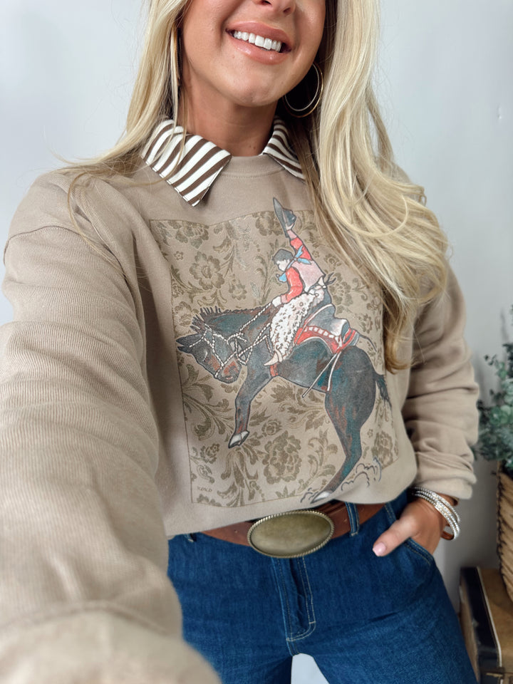 Saddle Flower Bronc Sweatshirt