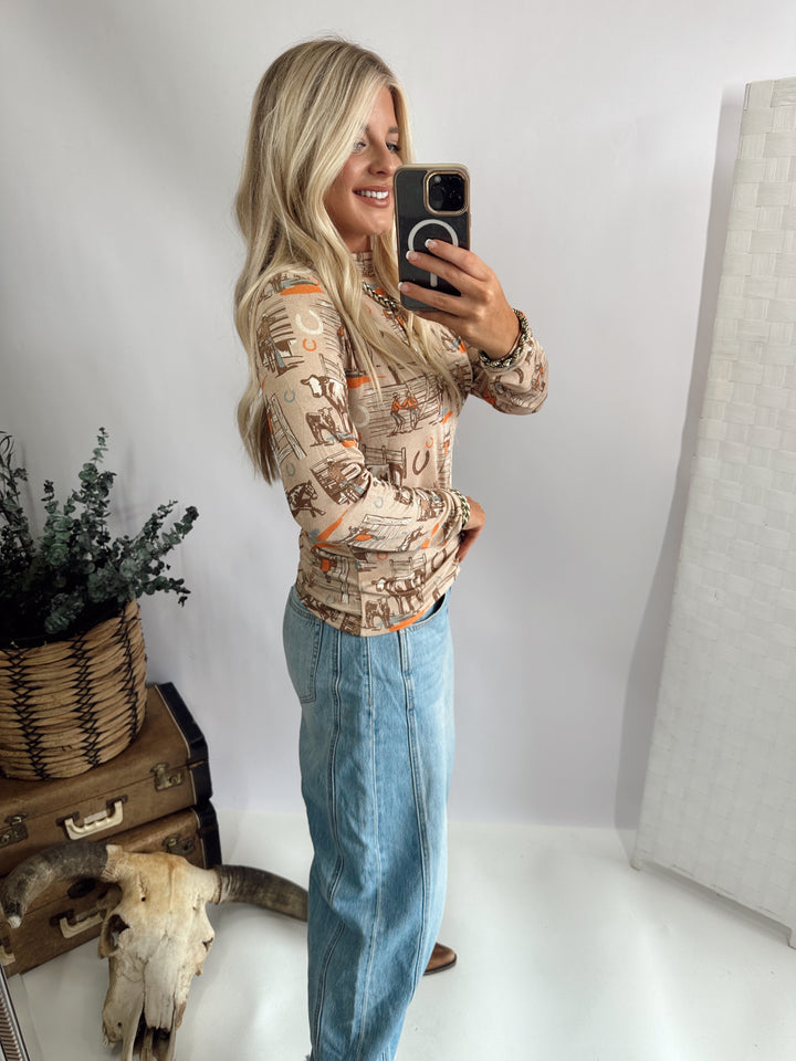 SUNSET RANCH L/S *RETRO