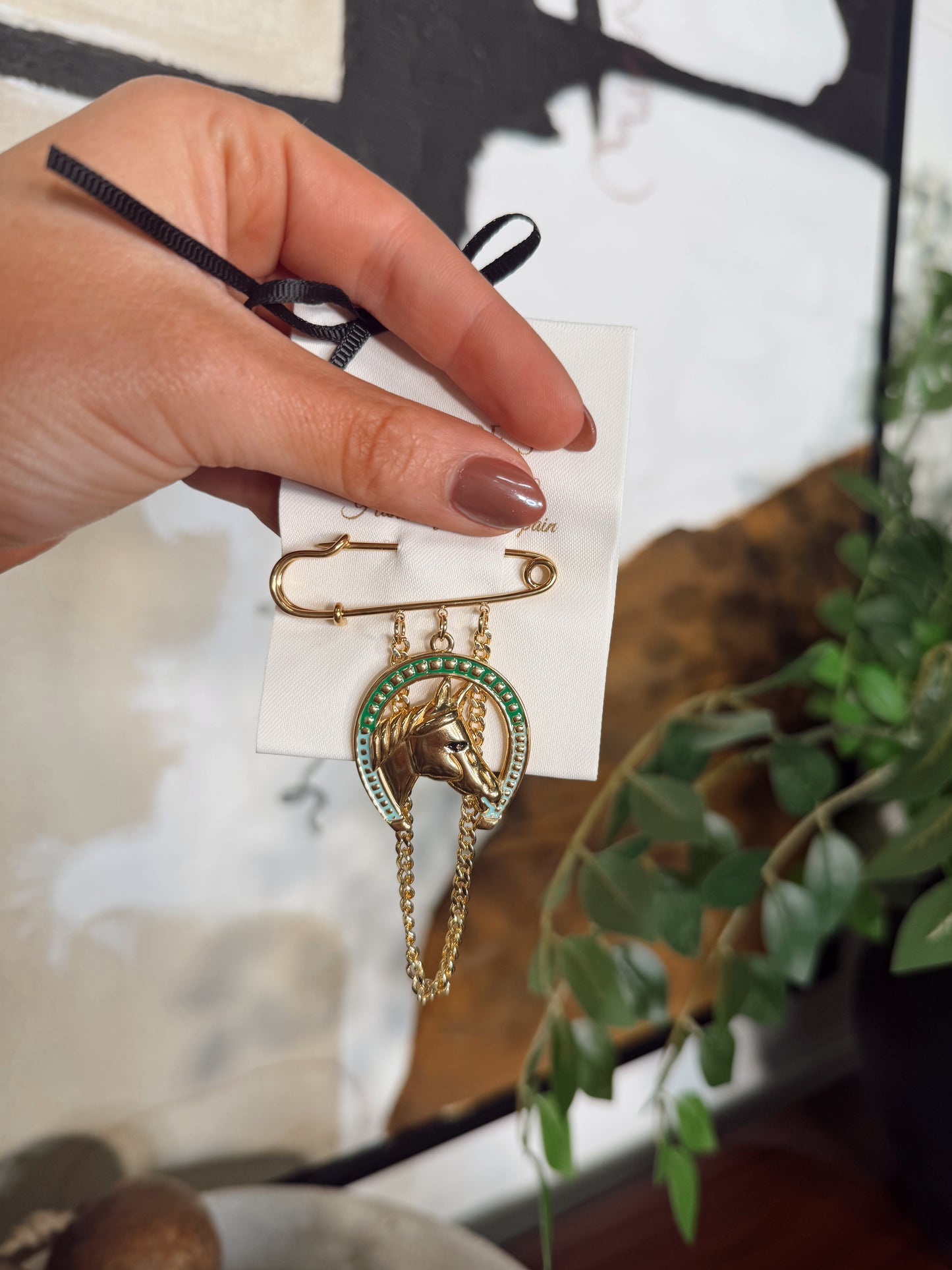 Good luck Cowboy Brooch