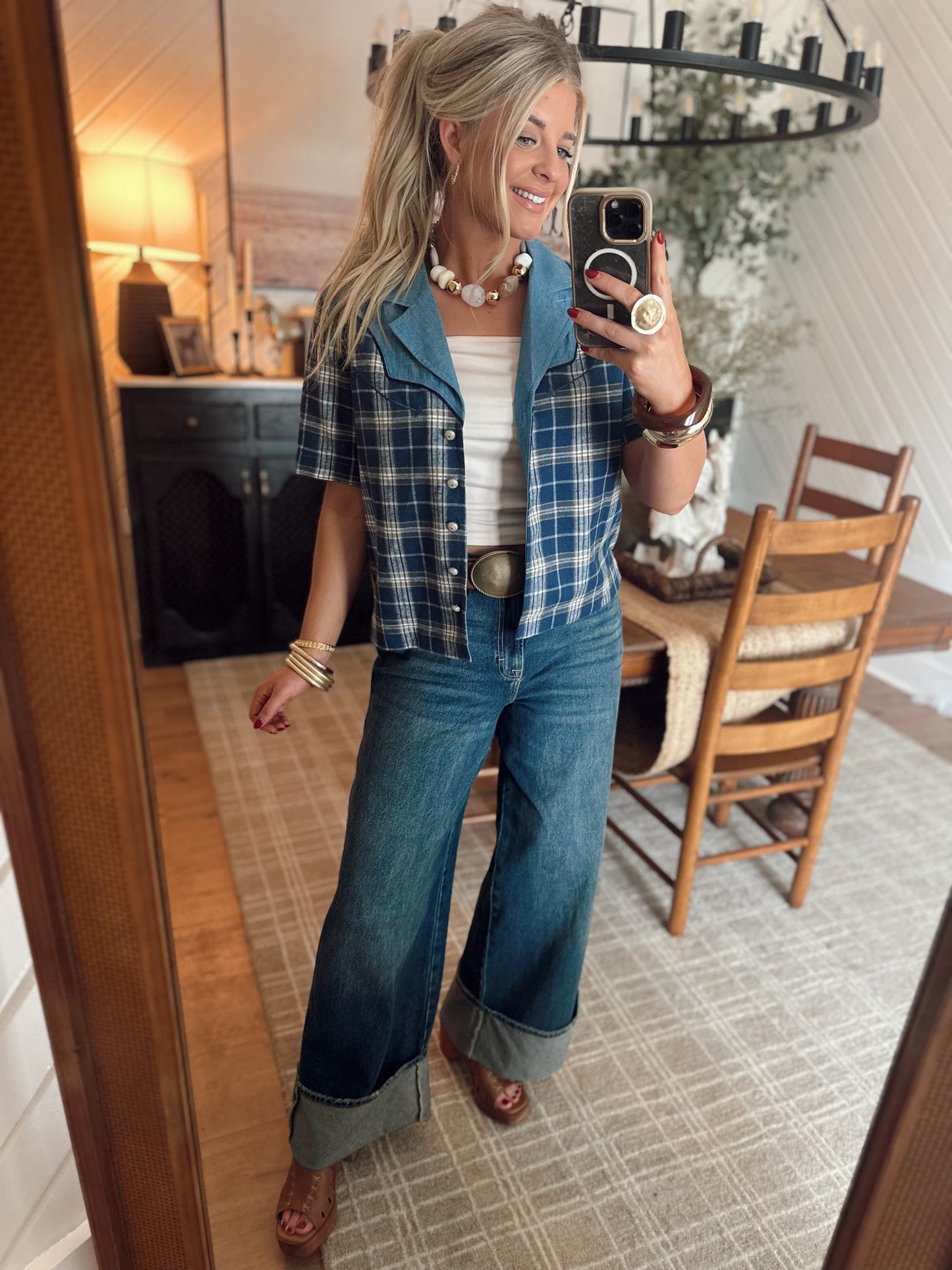 Blue Bonnet Rodeo Blouse