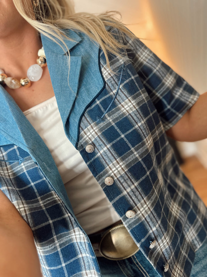 Blue Bonnet Rodeo Blouse