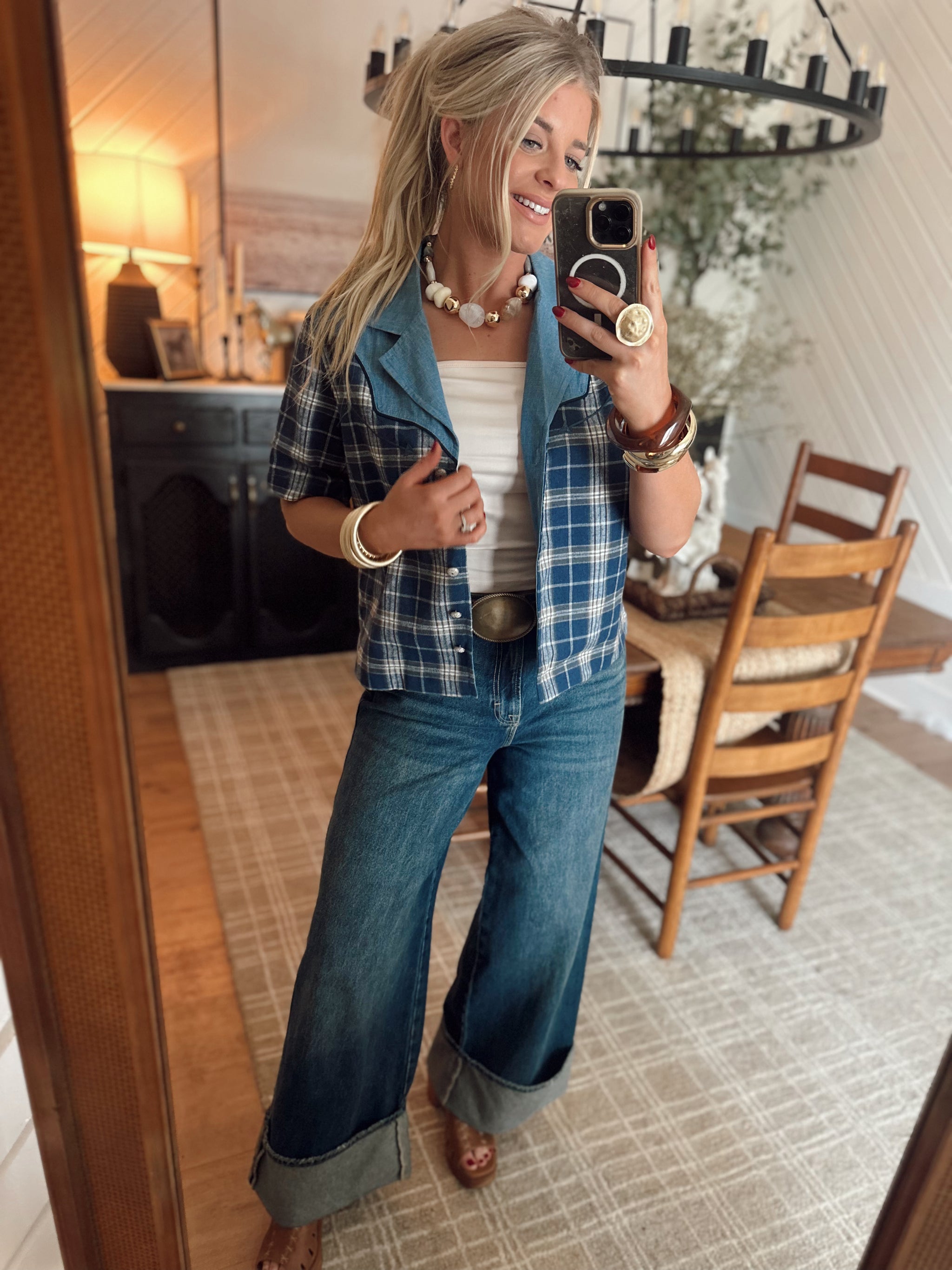 Blue Bonnet Rodeo Blouse