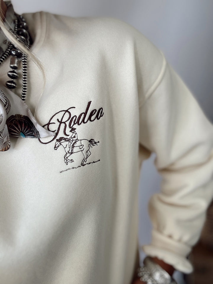 Rodeo Babe Sweatshirt *Cream