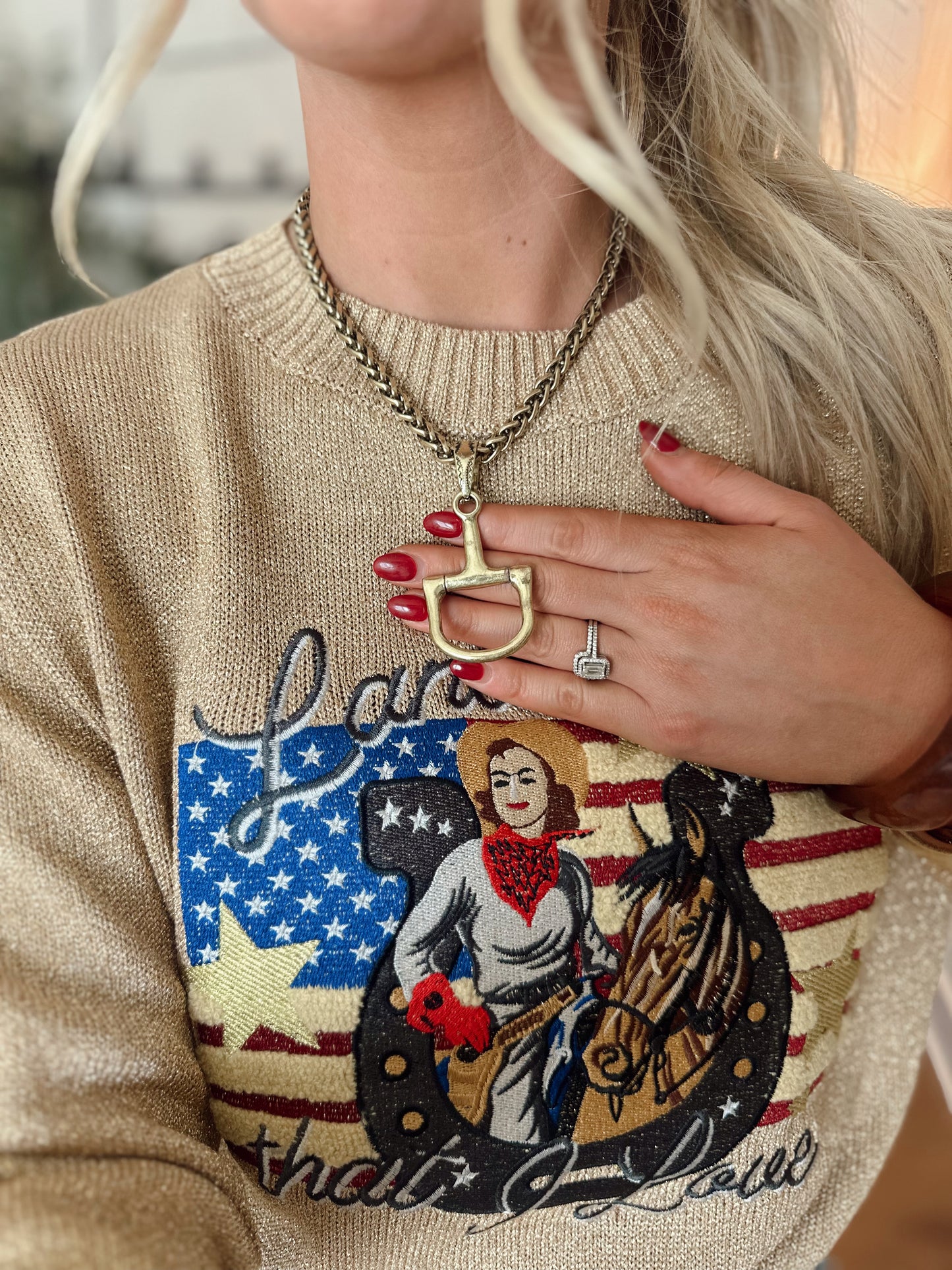 Sawyer Bit Necklace *Gold