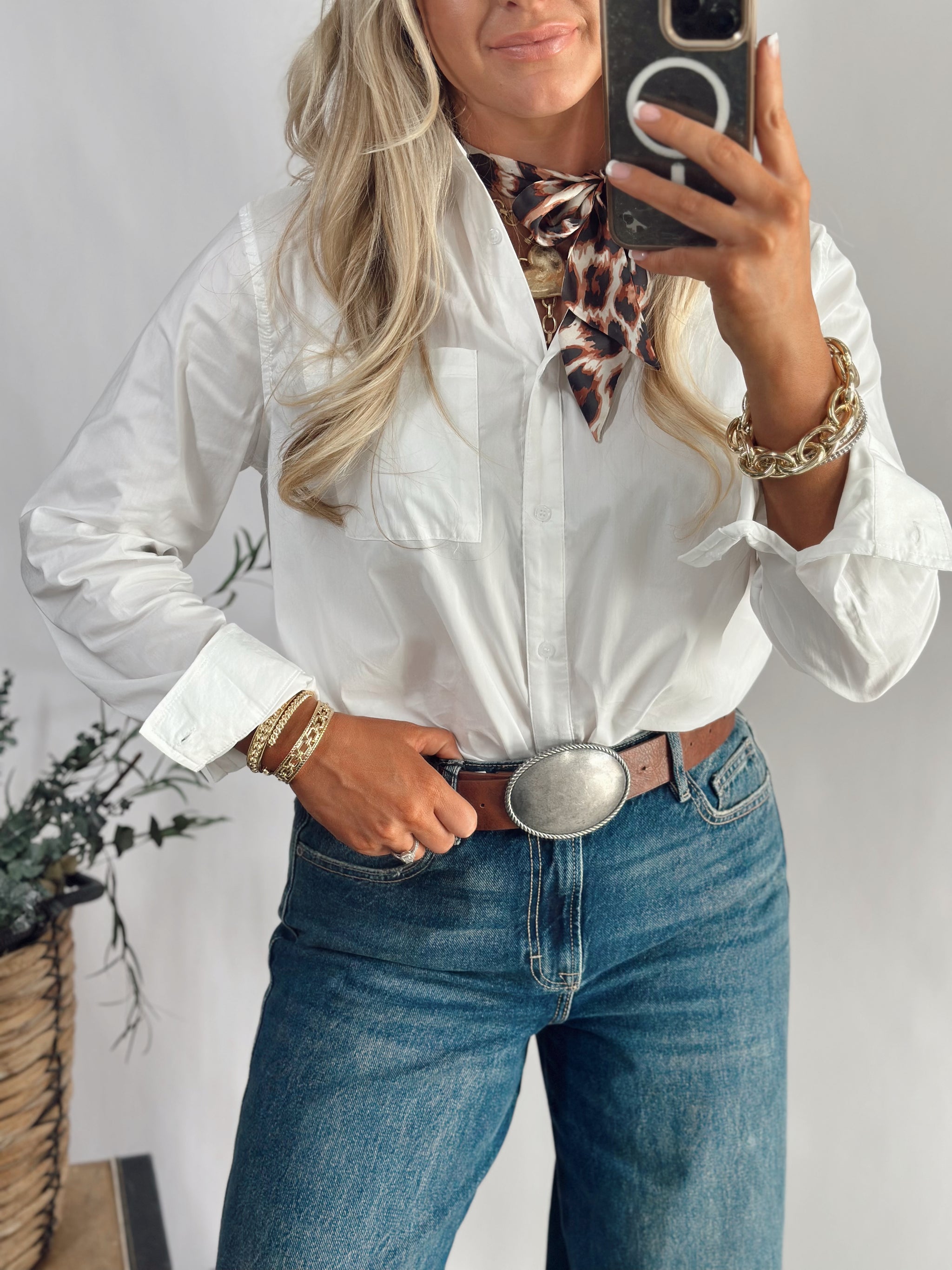 Bentley Button Up *White