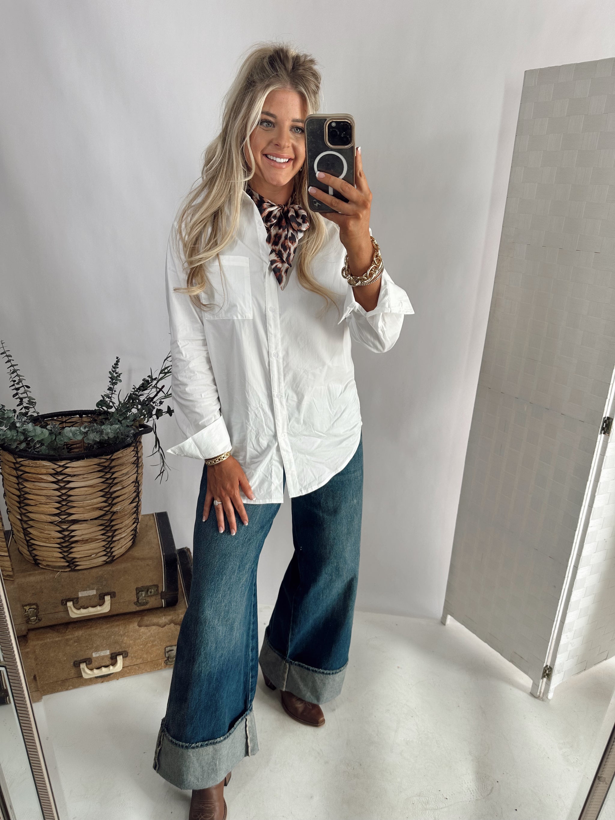 Bentley Button Up *White