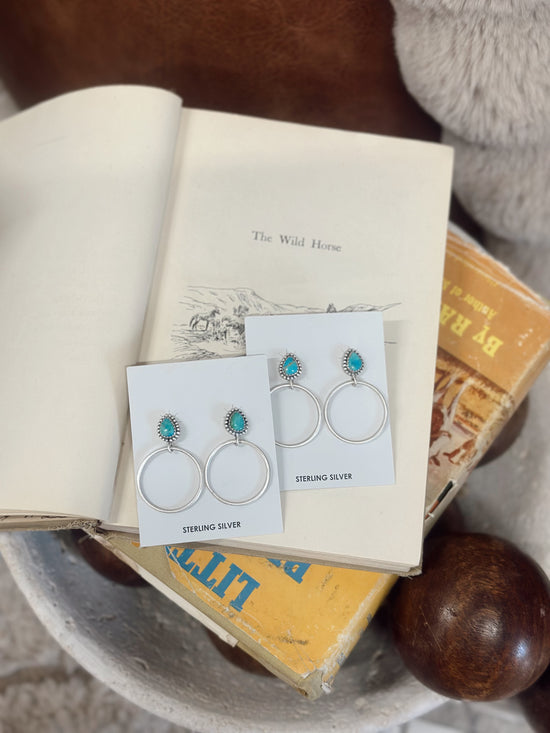 Remi Kingman Turquoise Earrings Hada Collection