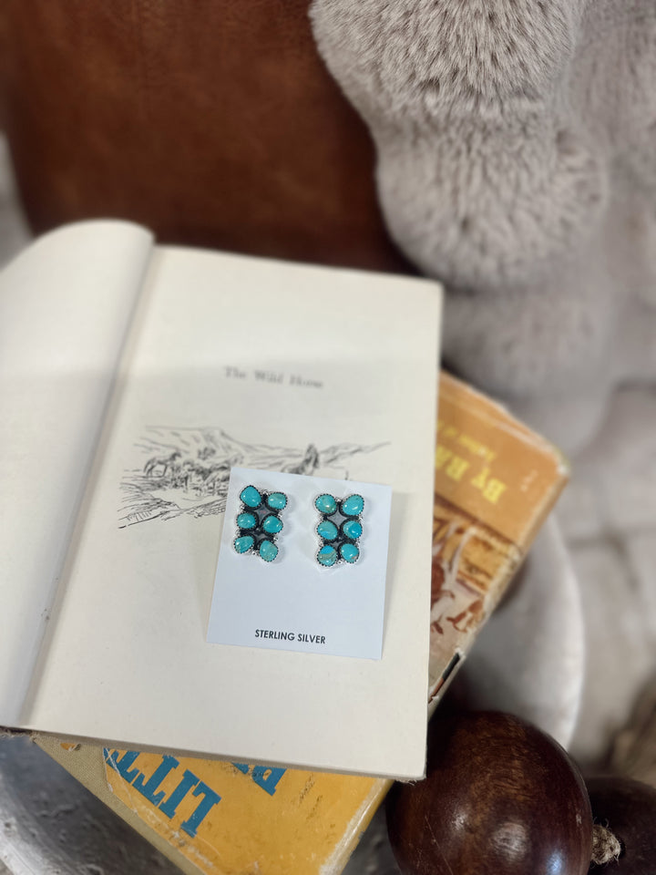 Cali Kingman Turquoise Earrings Hada Collection