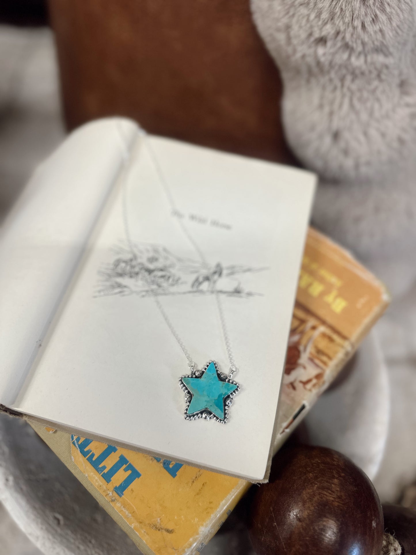 Lone star #2 Kingman Turquoise Necklace Hada Collection