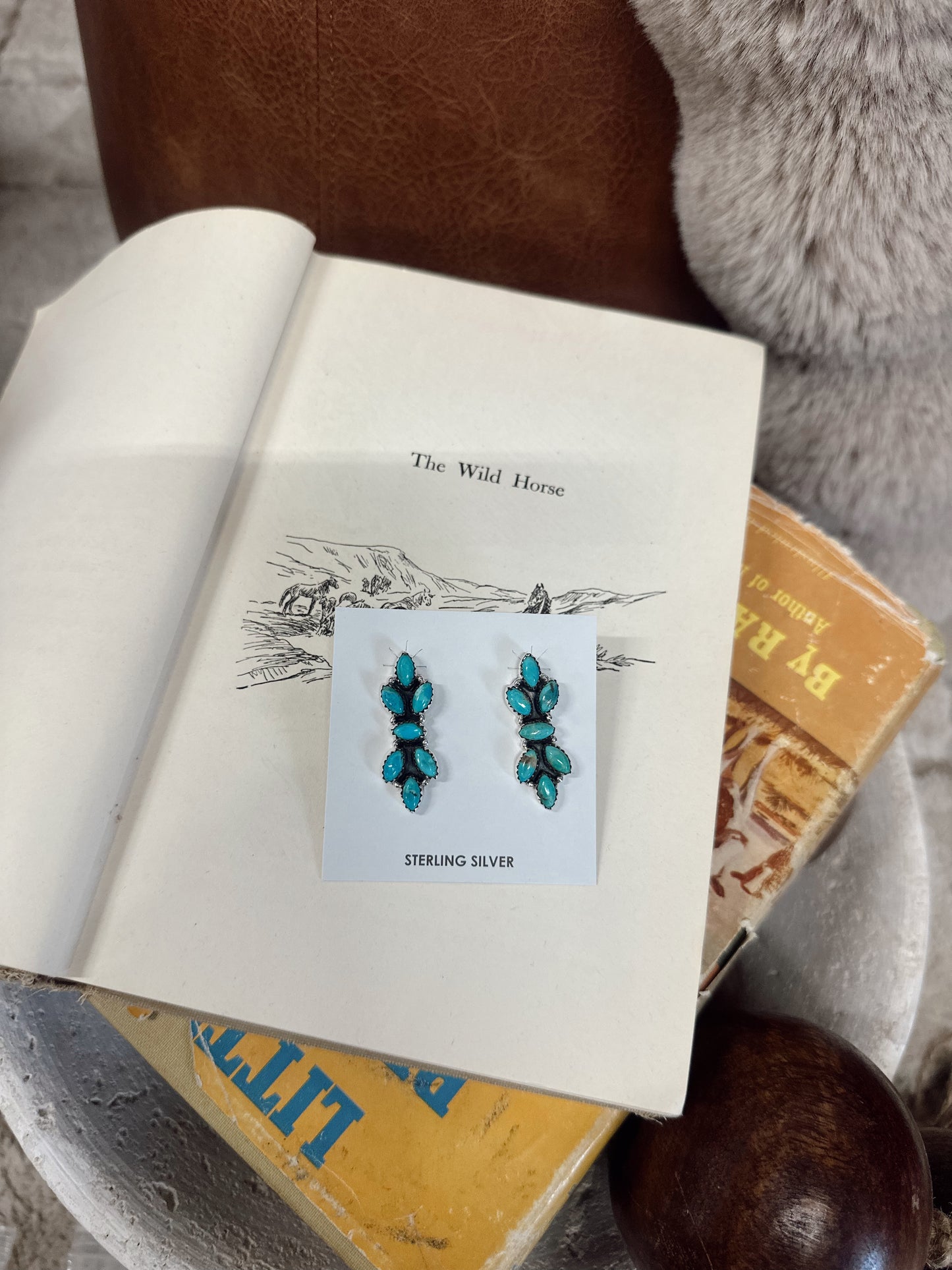 Knox Turquoise Earrings Hada Collection Kingman