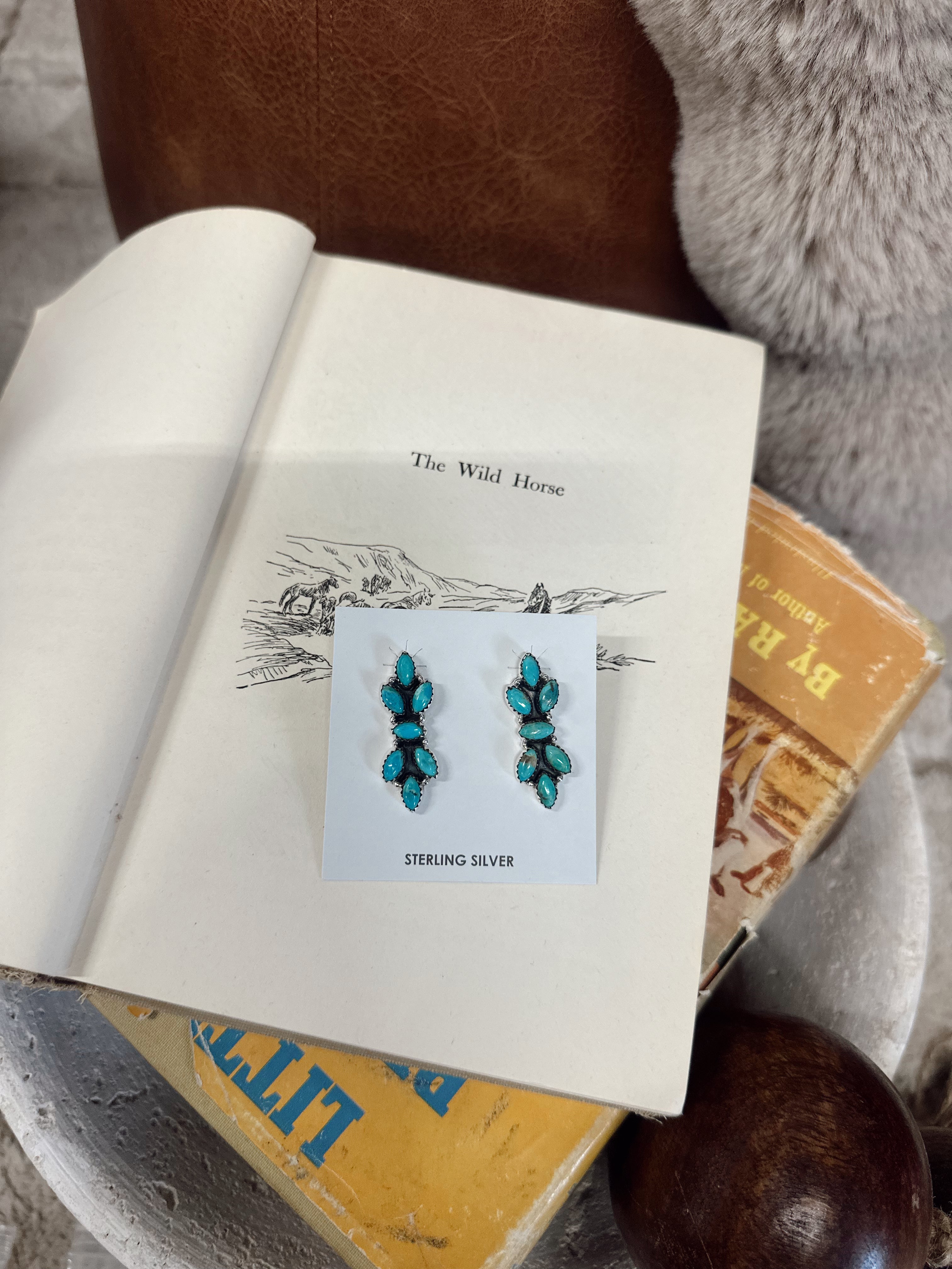 Knox Turquoise Earrings Hada Collection Kingman