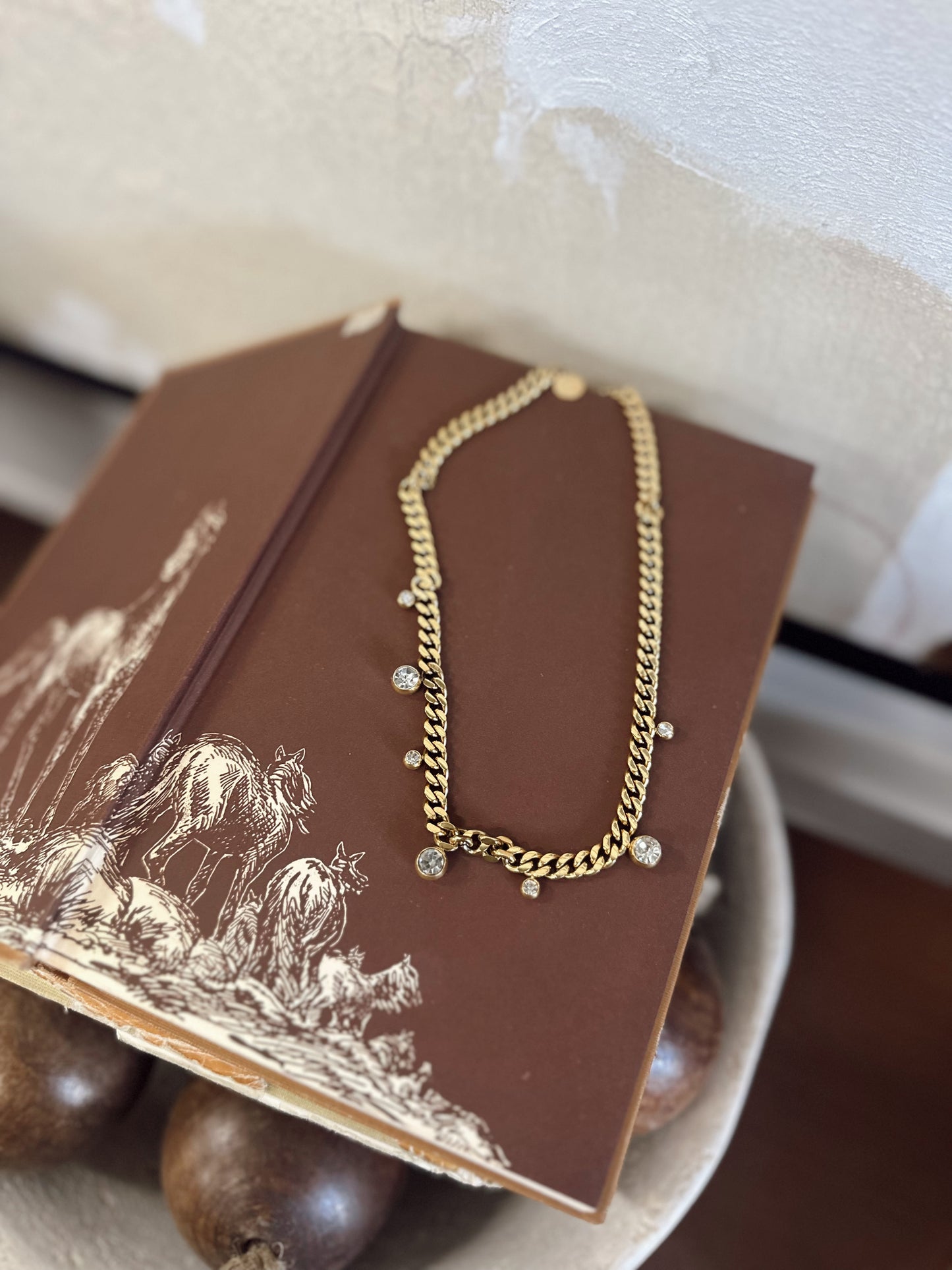 Chloe Crystal Cuban Chain Necklace