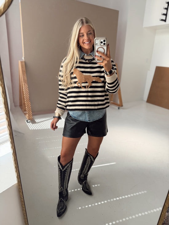 Racing Stripes Sweater