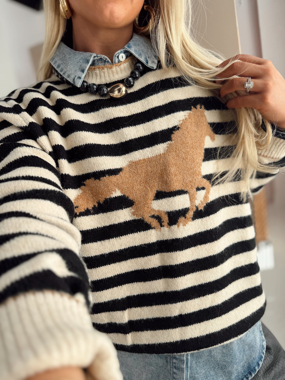Racing Stripes Sweater