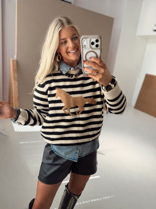 Racing Stripes Sweater