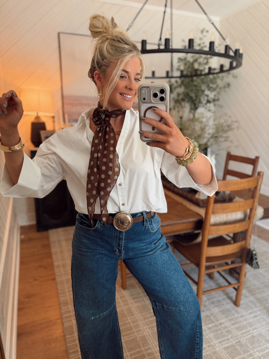 Sassy Slim Scarf *Brown