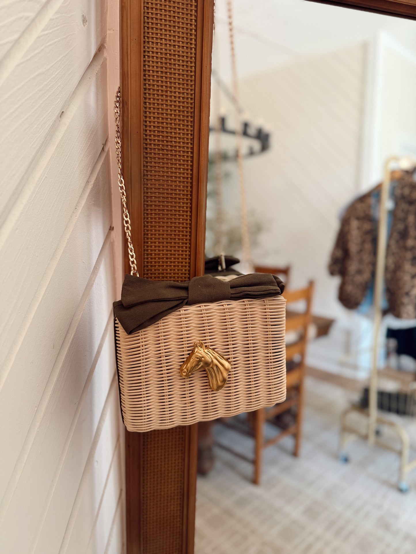 Derby Bow Clutch - Brown
