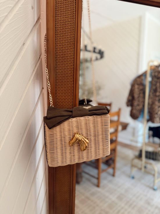 Derby Bow Clutch - Brown