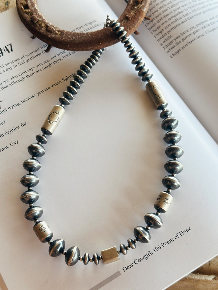 Sterling Silver Handstrung 18” pearl bead Necklace