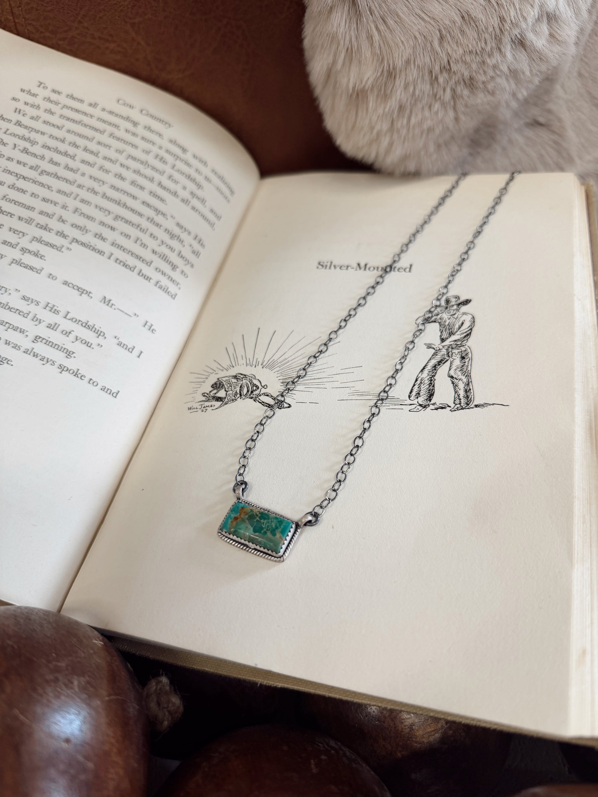 Harlow Kingman Turquoise Necklace Hada Collection
