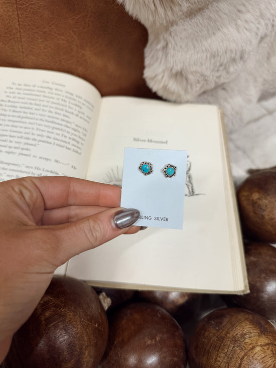 Allie Kingman Turquoise Earringsp  Hada Collection