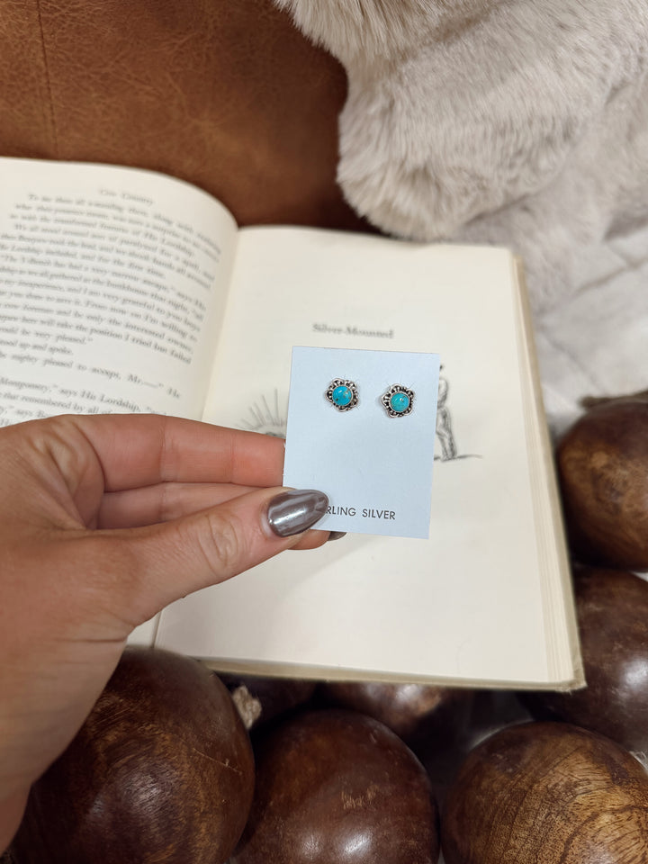 Allie Kingman Turquoise Earringsp  Hada Collection