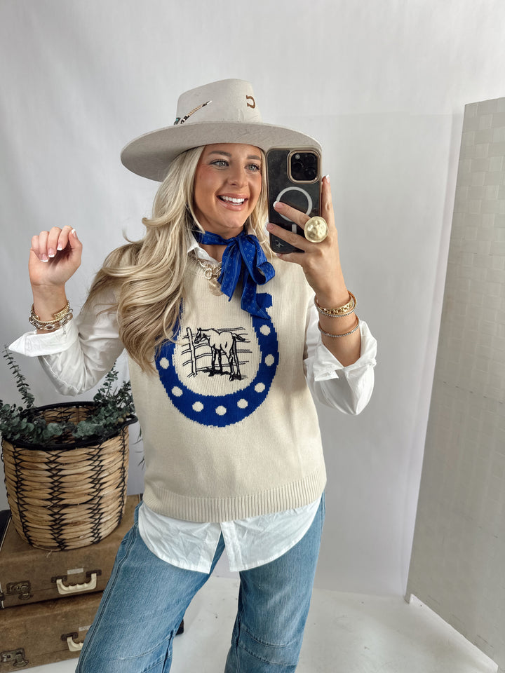 STAY LUCKY SWEATER VEST