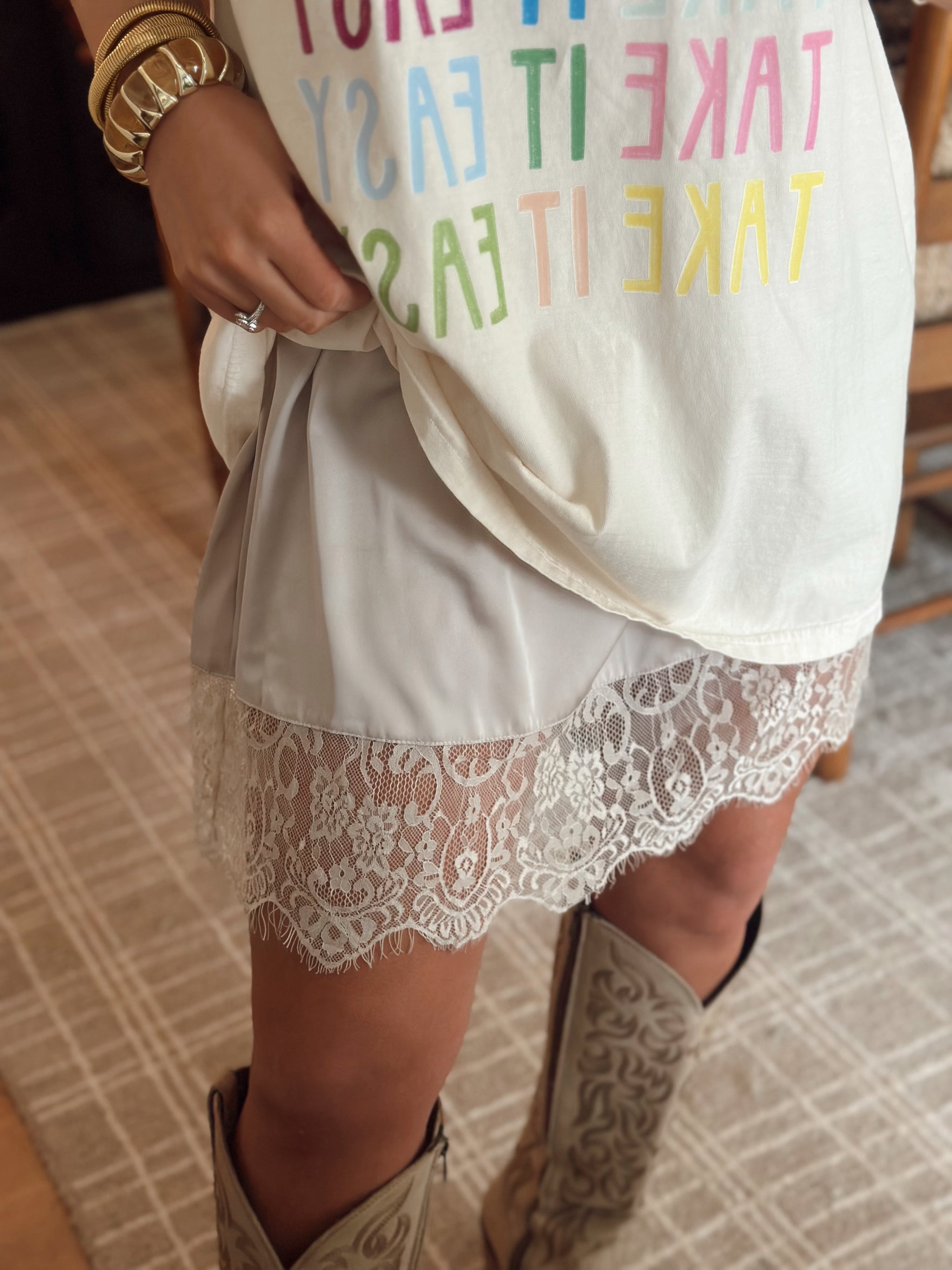 My Lace Skirt* Taupe
