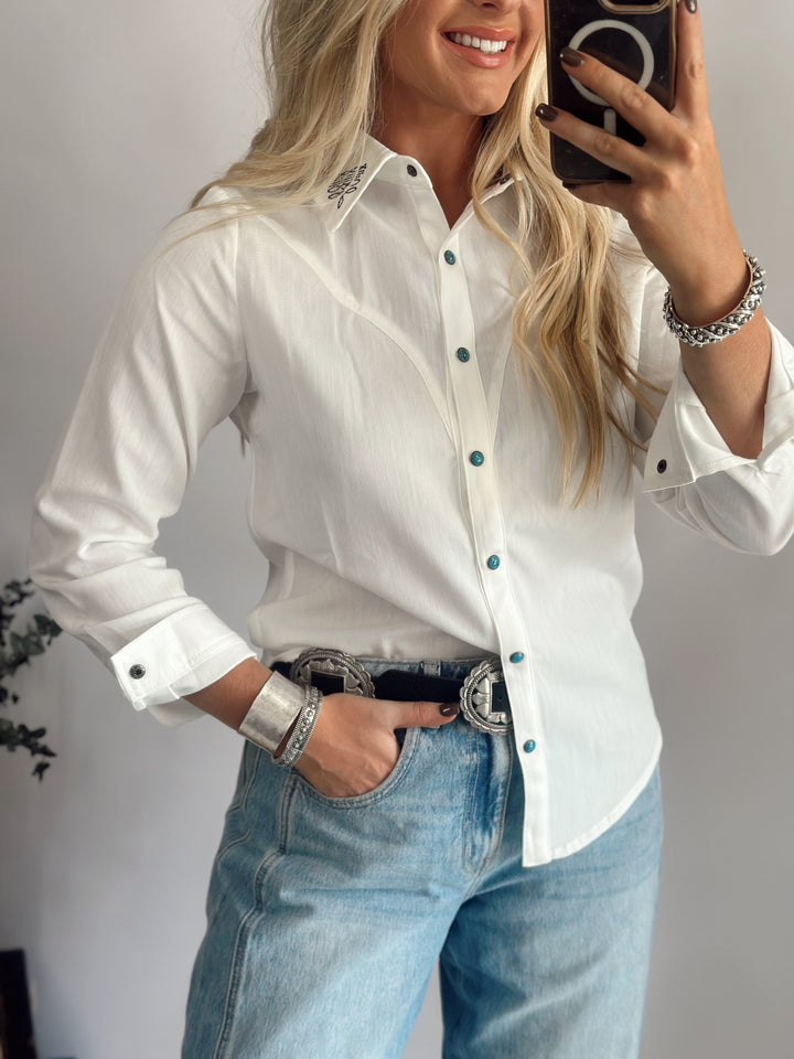 Boot Stitch Button Up