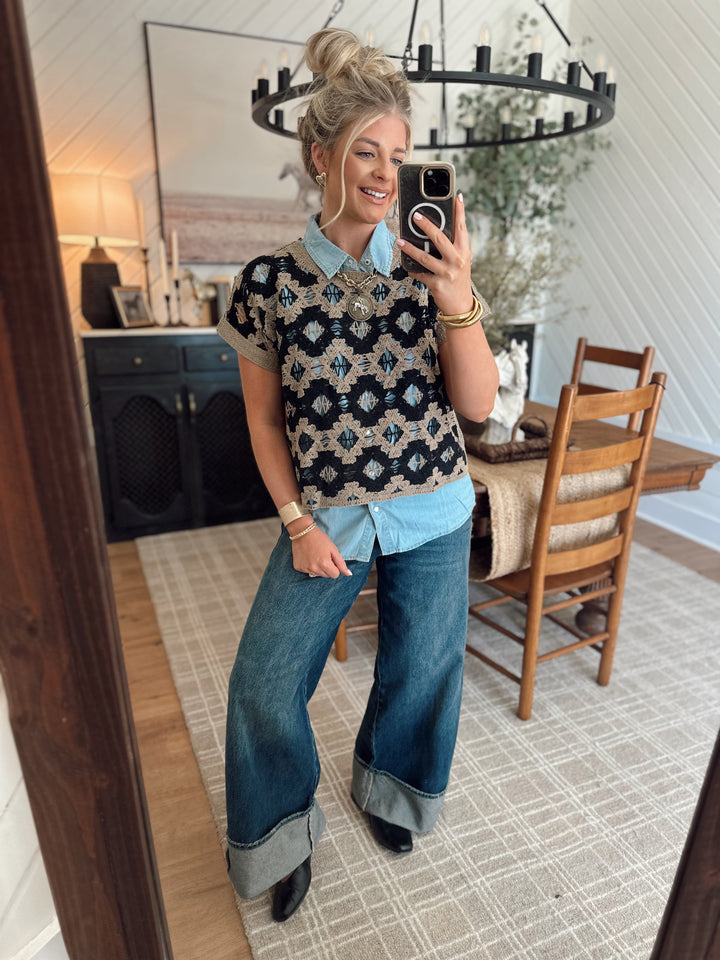 Wild Wesst Weaves Top