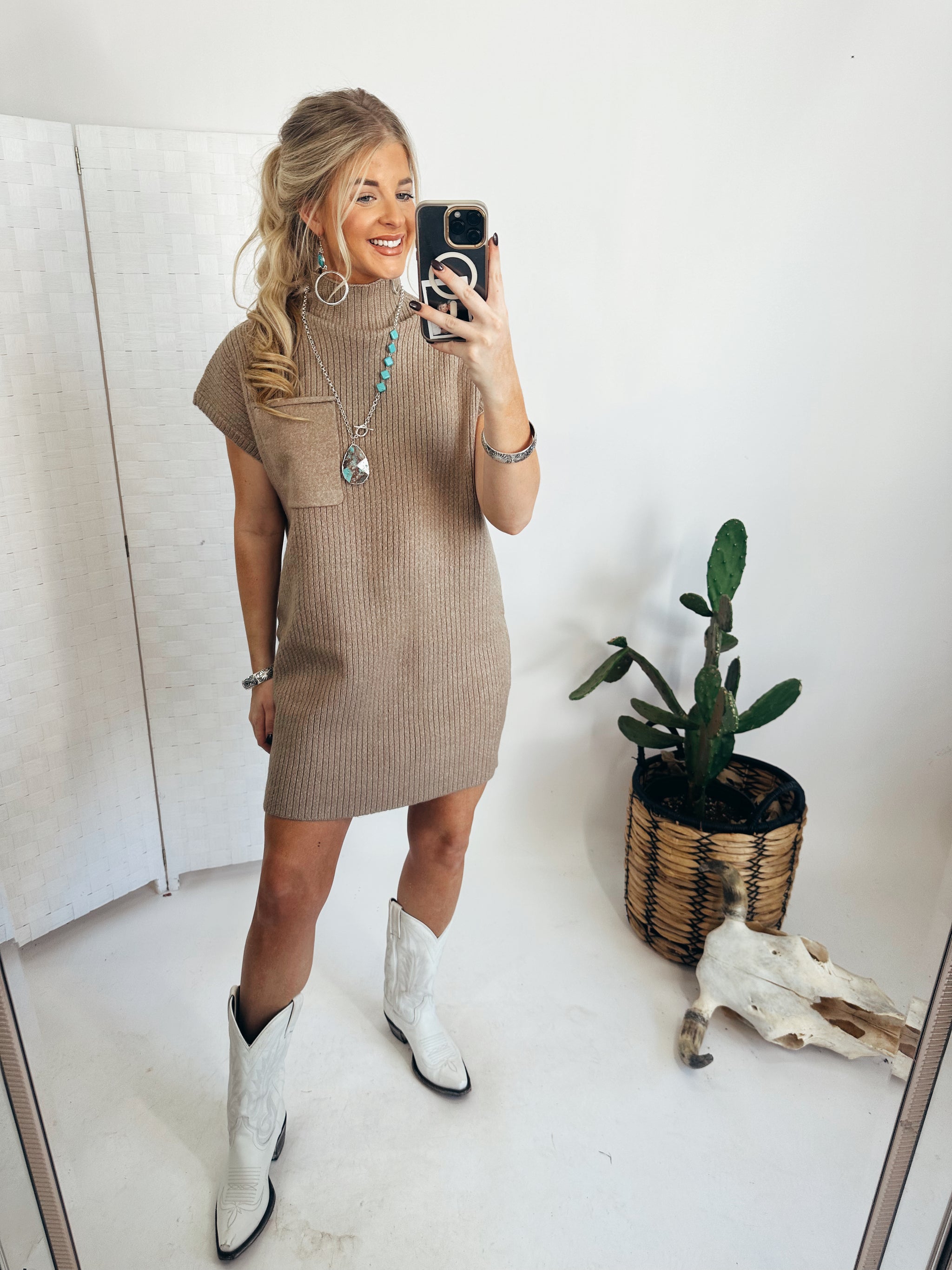 The Dutton Dress *Mocha