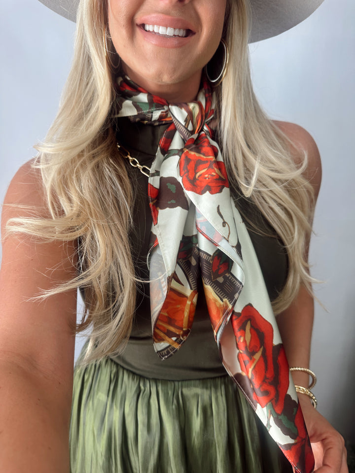 Horses and Roses Wild Rag