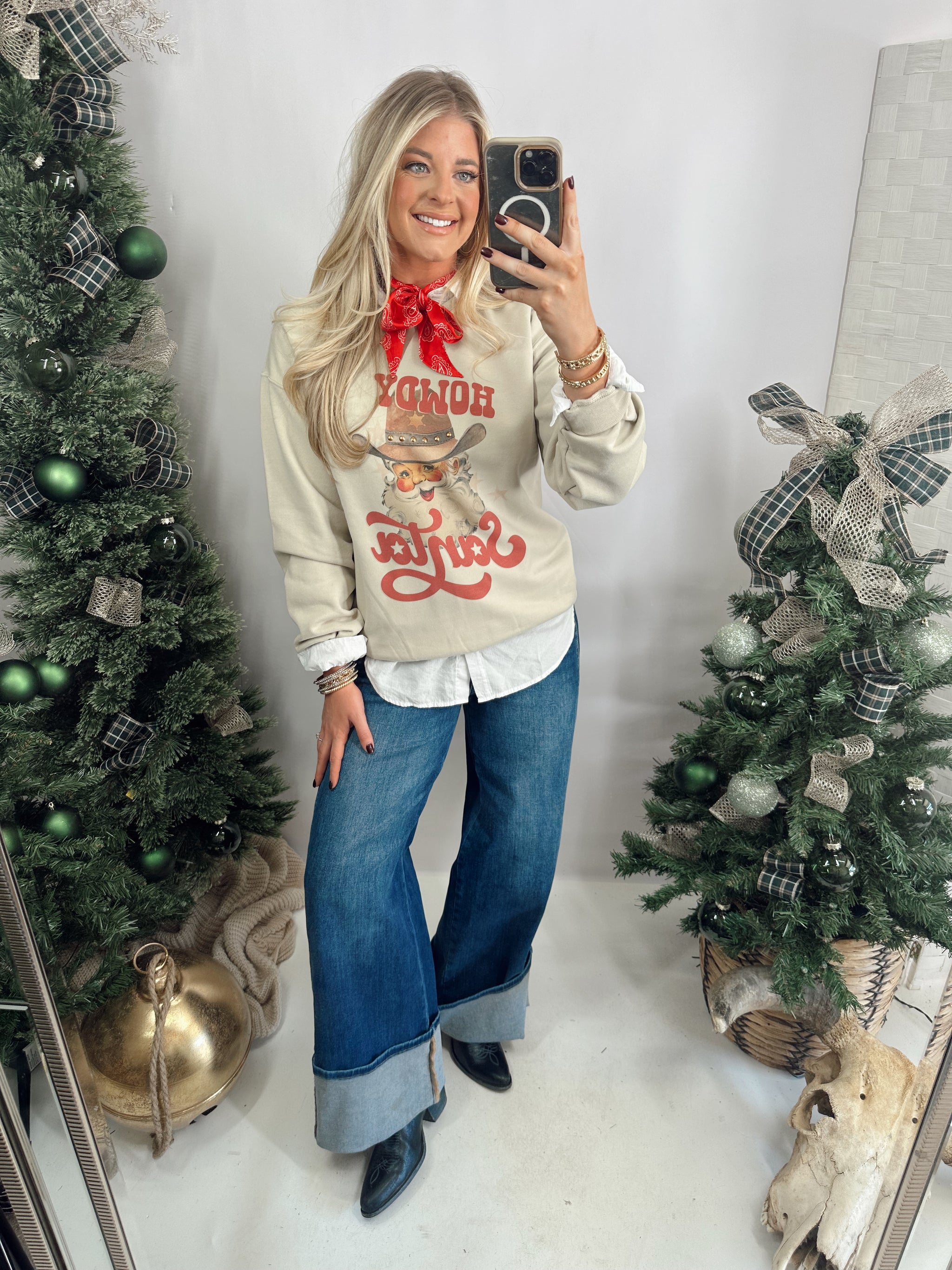 Howdy Santa Sweatshirt