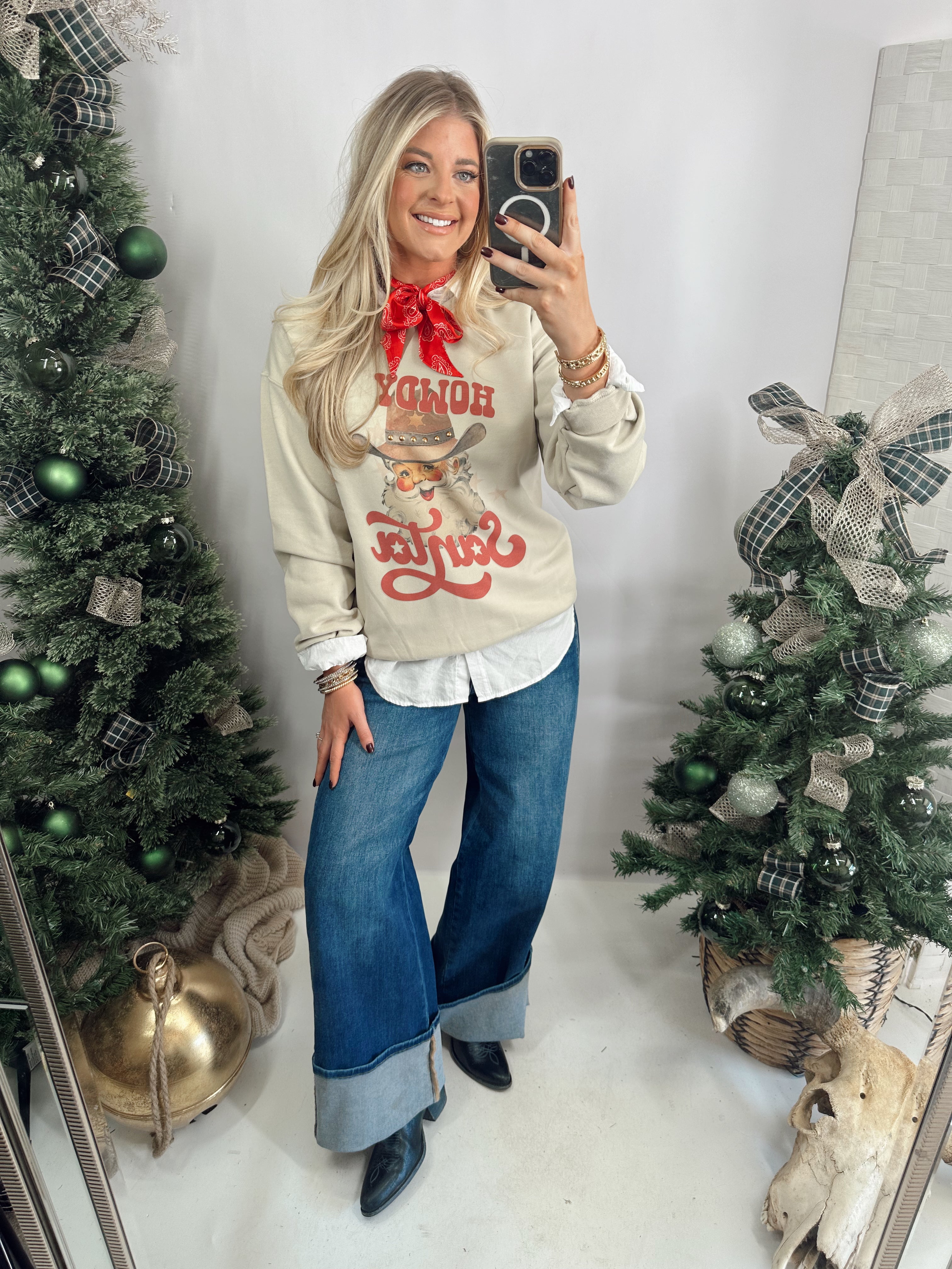 Howdy Santa Sweatshirt