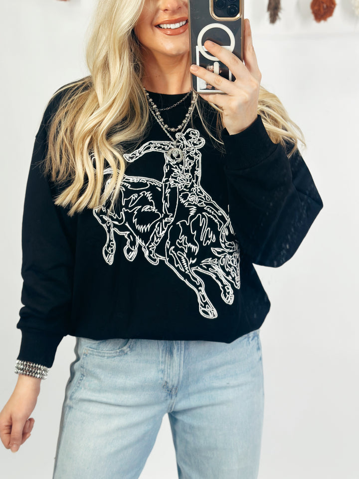 Bucking Over Days SweatShirt *Black