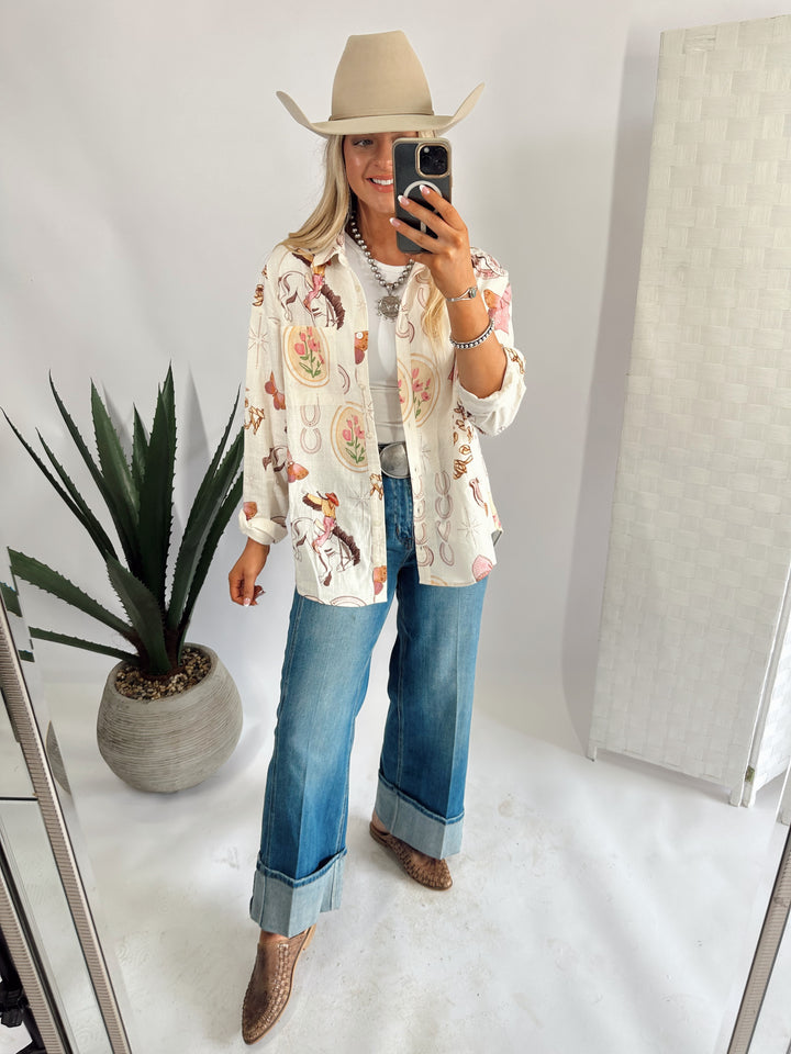 Coquette Cowgirl Top