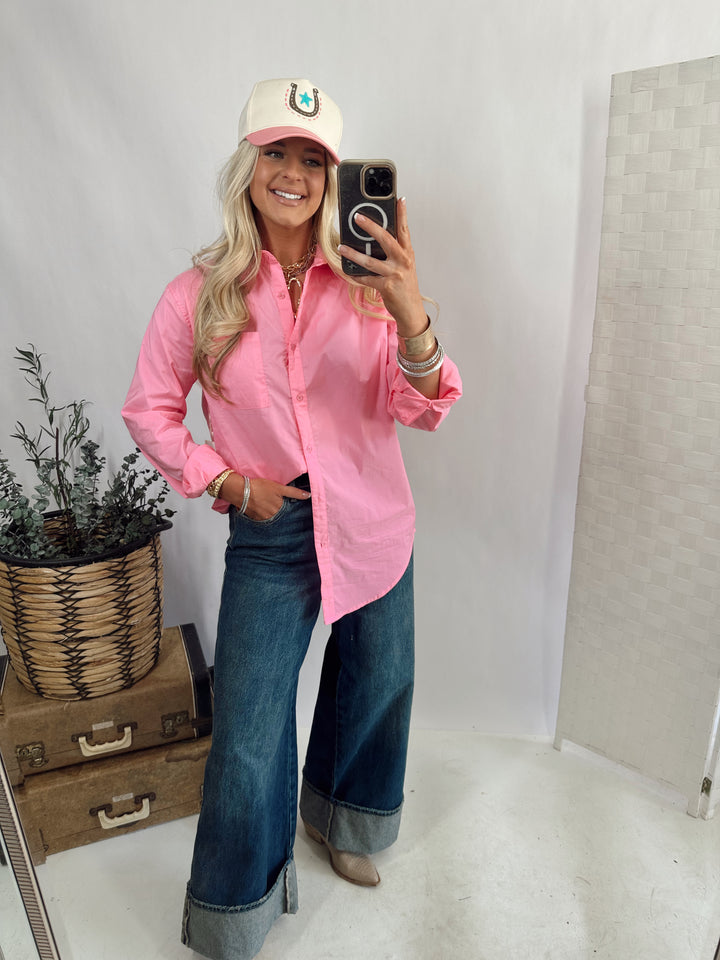 Bentley Button Up *Pink