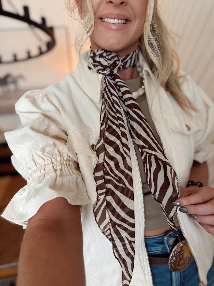 Sassy Slim Scarf *Zebra