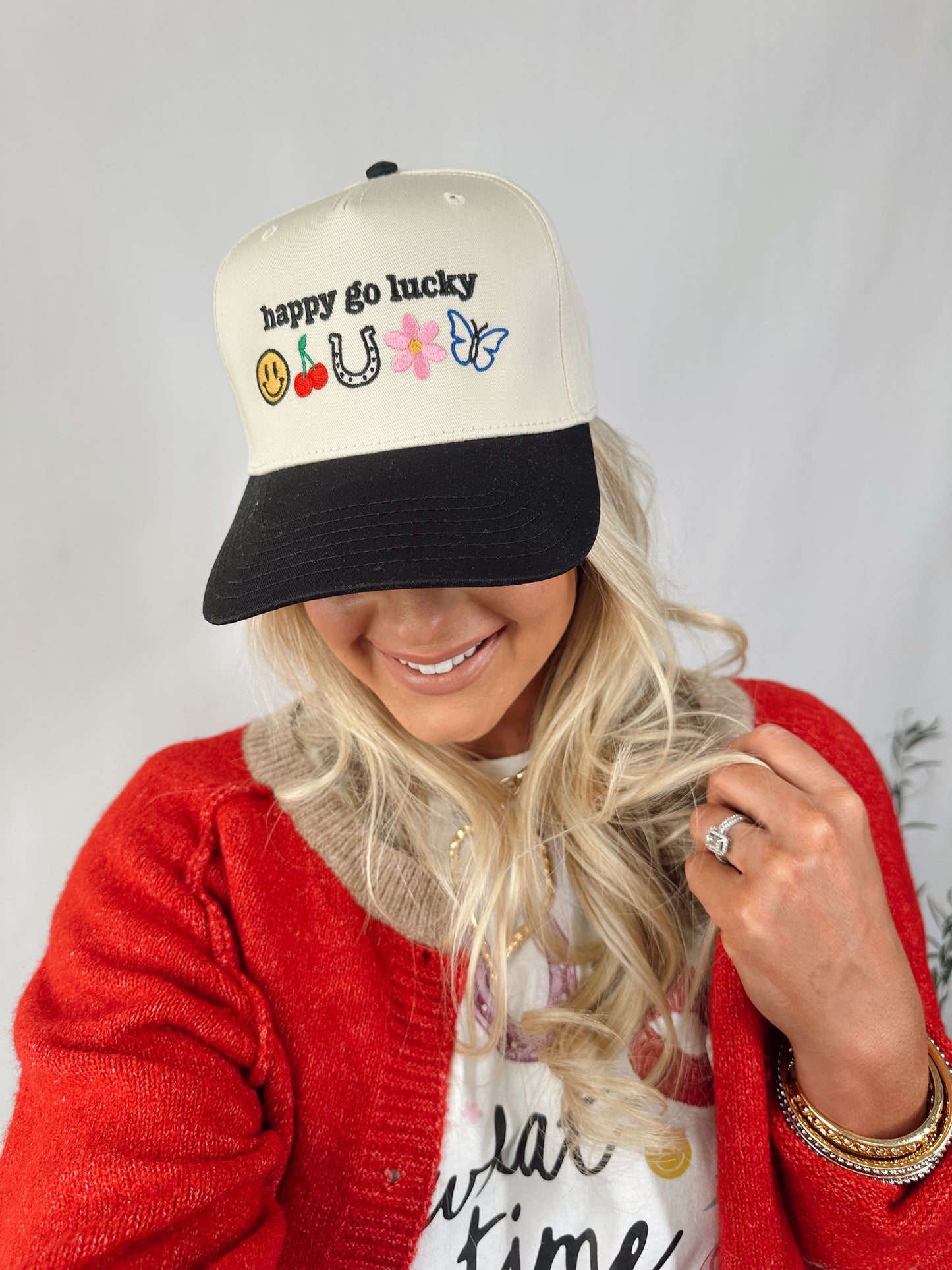 Happy Go Lucky Trucker Hat