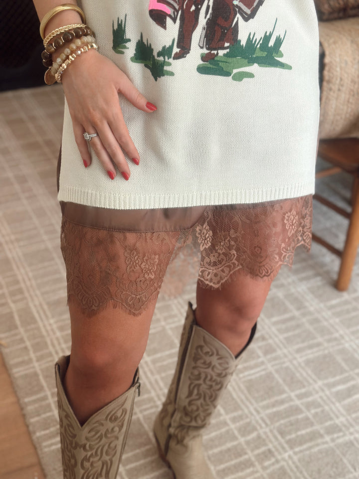 My Lace Skirt* Chocolate