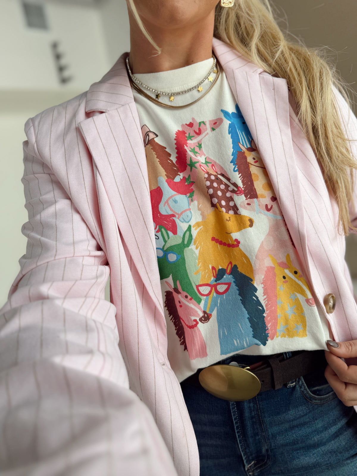 Horse Collage Tank