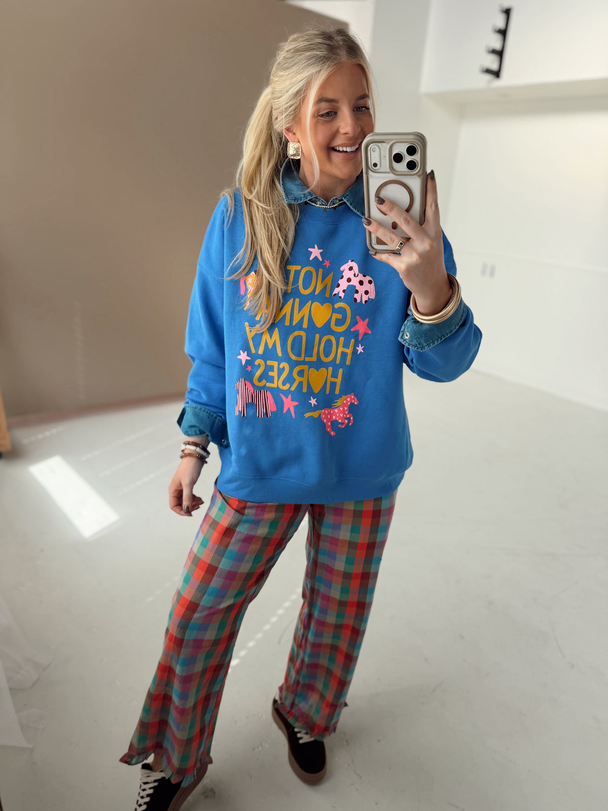 Not Gonna Hold My Horses Sweatshirt