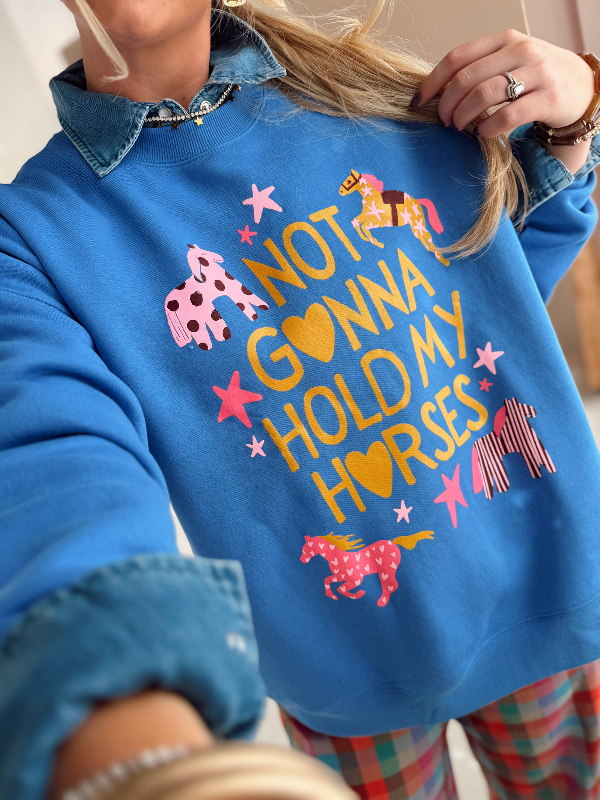 Not Gonna Hold My Horses Sweatshirt