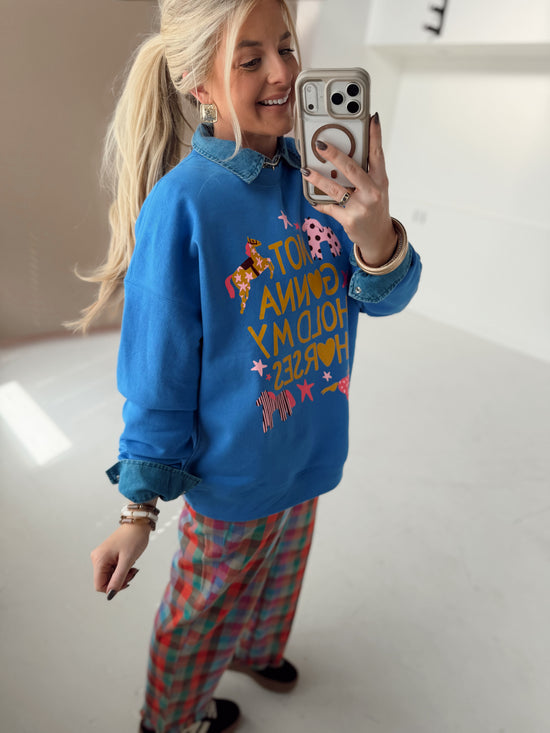Not Gonna Hold My Horses Sweatshirt