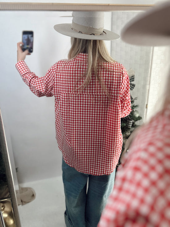 Graham Gingham Shirt *RED