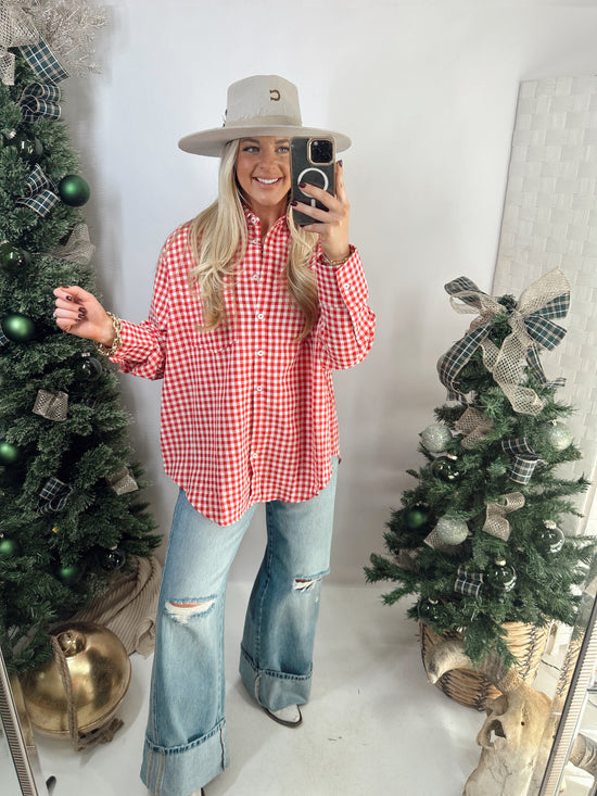 Graham Gingham Shirt *RED