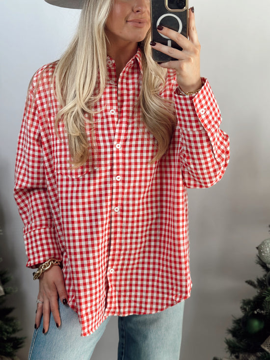 Graham Gingham Shirt *RED