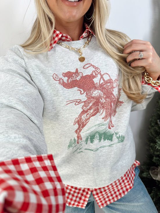 Bucking Around Christmas Sweatshirt
