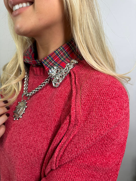 CORPORATE COLLAR *Red Plaid