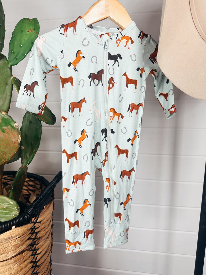 Western Horse Romper